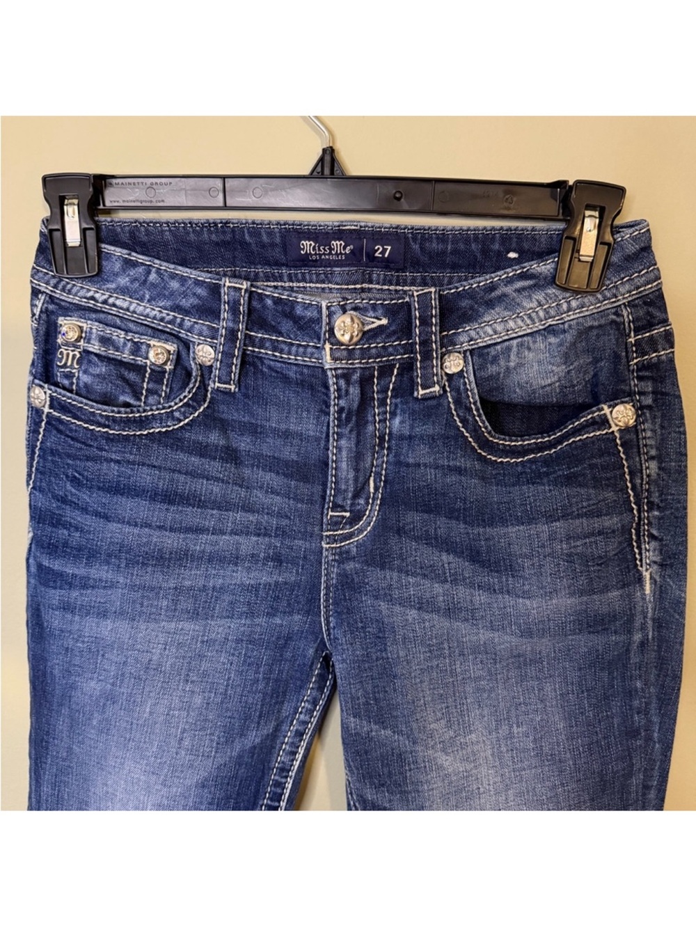 Like New Gorgeous Miss Me Los Angeles Curvy Boot Jeans With 30” Inseam - Picture 6 of 7